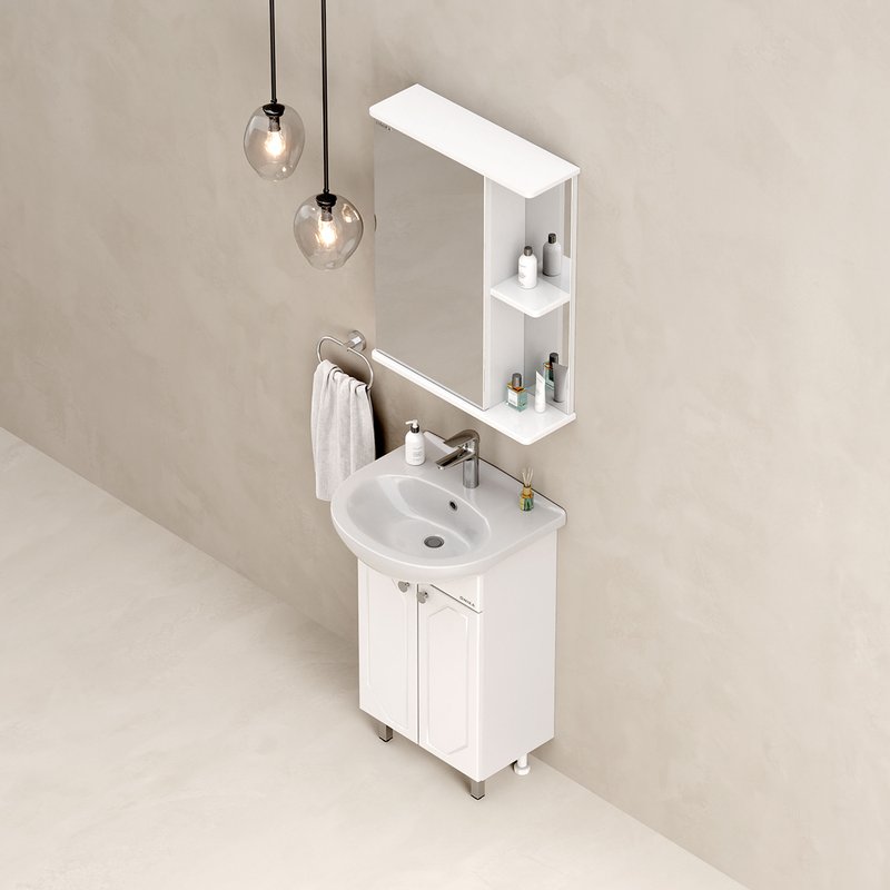 Зеркало-шкаф Onika Карина 50.00У R белый