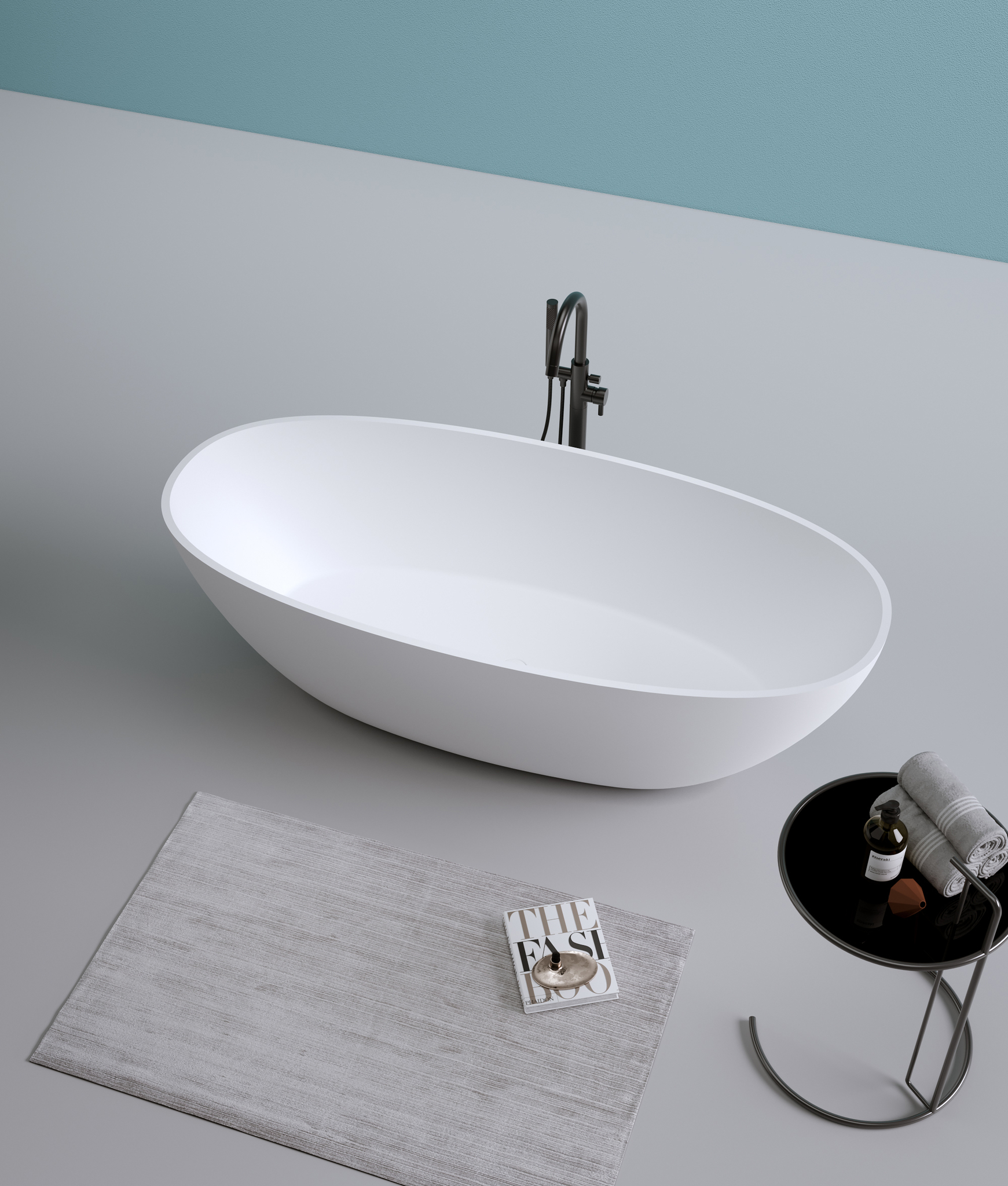 Ванна из искусственного камня Timo solid LEMPI1700 (1700*780*560)