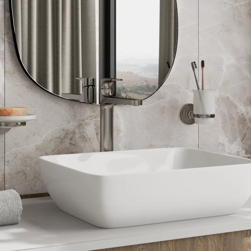 Смеситель для раковины WasserKraft Spree 1403H никель