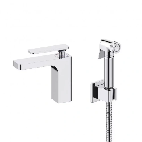 Смеситель с гигиеническим душем для раковины Timo Torne 4360/00G хром от магазина Vanna-Vanna.ru!