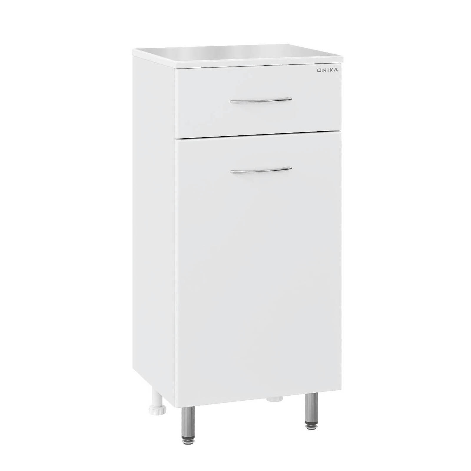 Тумба-комод Onika Каприз 30 с корзиной для белья, белая