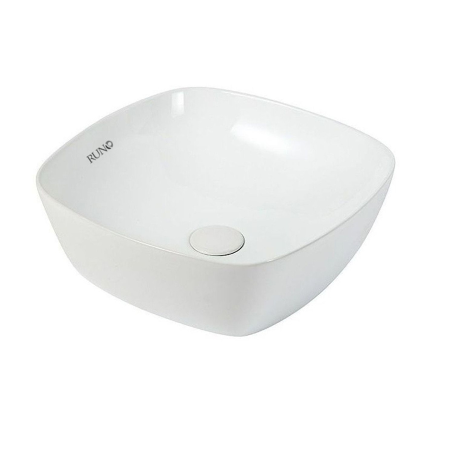 Раковина Runo Bella 41x41 квадратная, белый