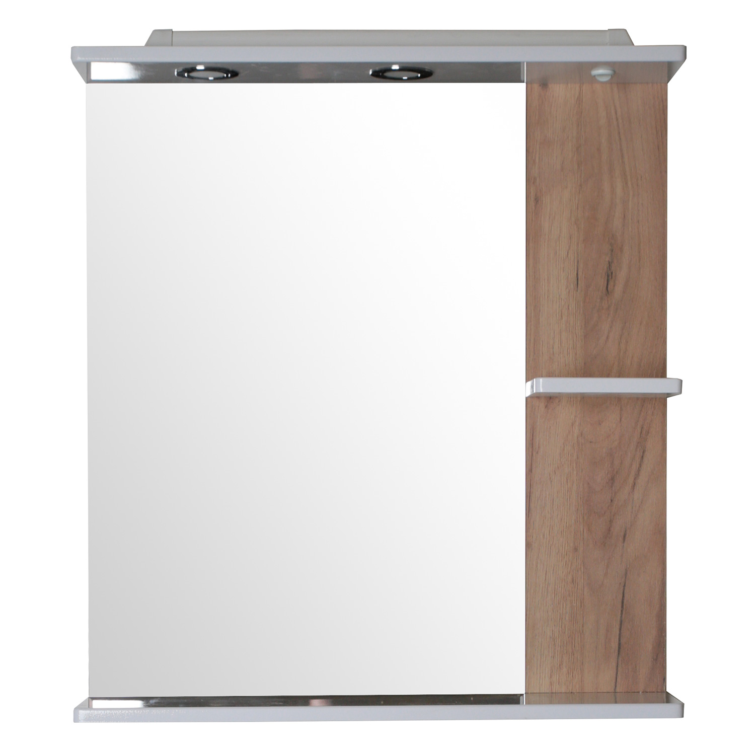 Мебель для ванной Асб-мебель Альпина 70 комплект, напольный, белый/дуб золотой