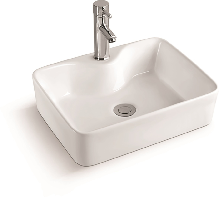 Раковина SantiLine SL-1011 накладная, белая
