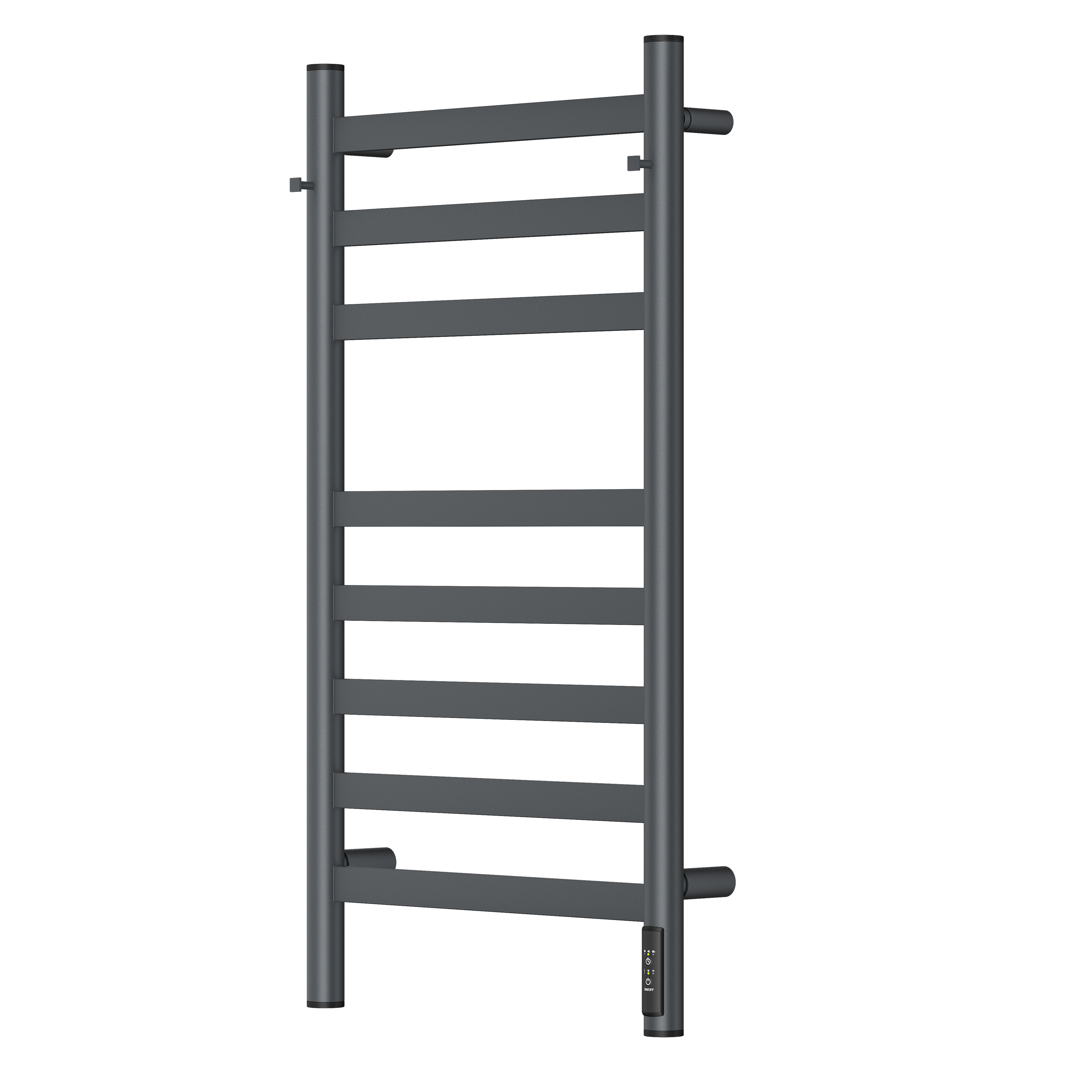 Полотенцесушитель электрический APEXTERMO Sfera SF10184GF 800x400 с крючками, графит металлик