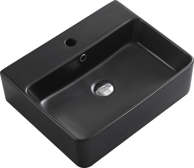 Раковина накладная Esbano CIRCON-52 (matt black) 520x420x155