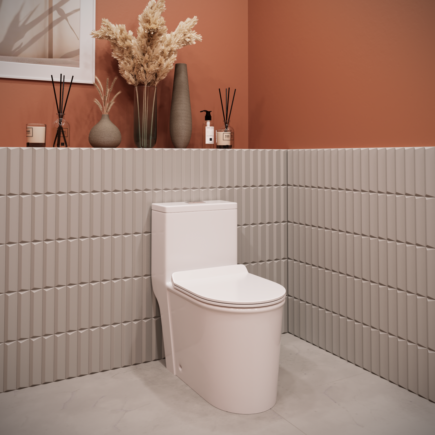 Унитаз моноблок напольный Stella Polar Куэнка KN6831000, белый