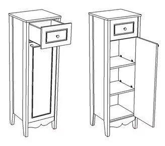 Пенал Corozo Блюз 39 Rнапольный, белый от магазина Vanna-Vanna.ru!
