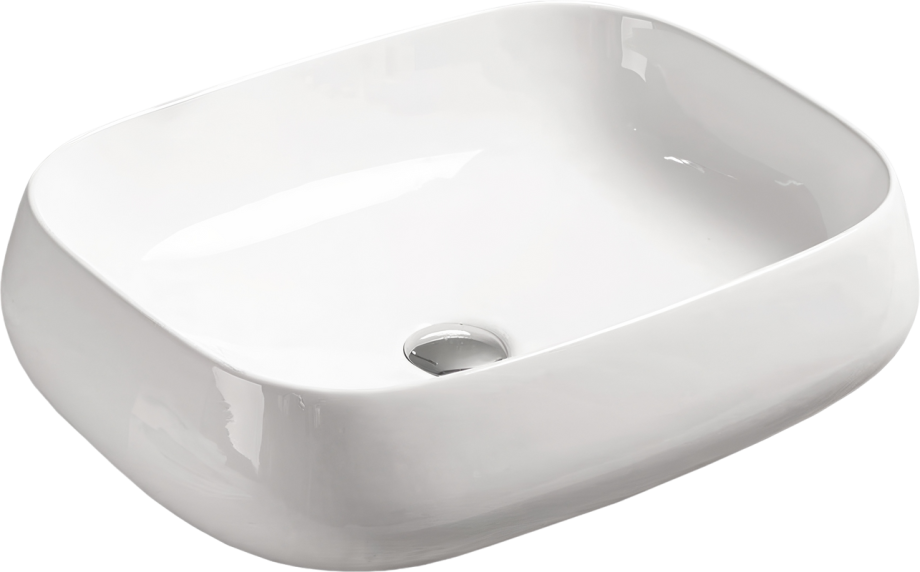Раковина SantiLine SL-1045 накладная, белая