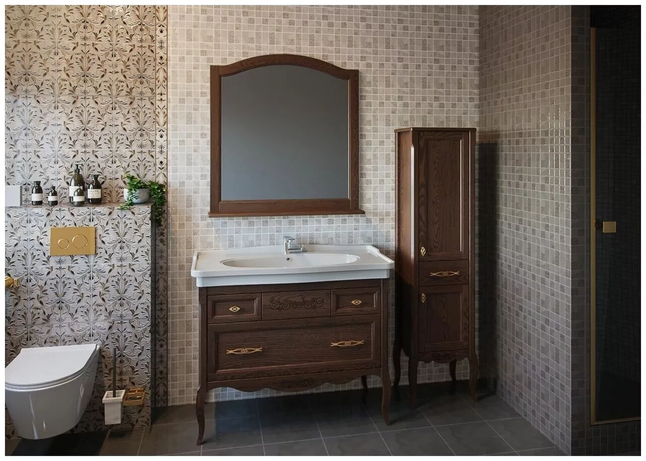 Пенал ASB Woodline Модерн 40 L/R напольный, антикварный орех