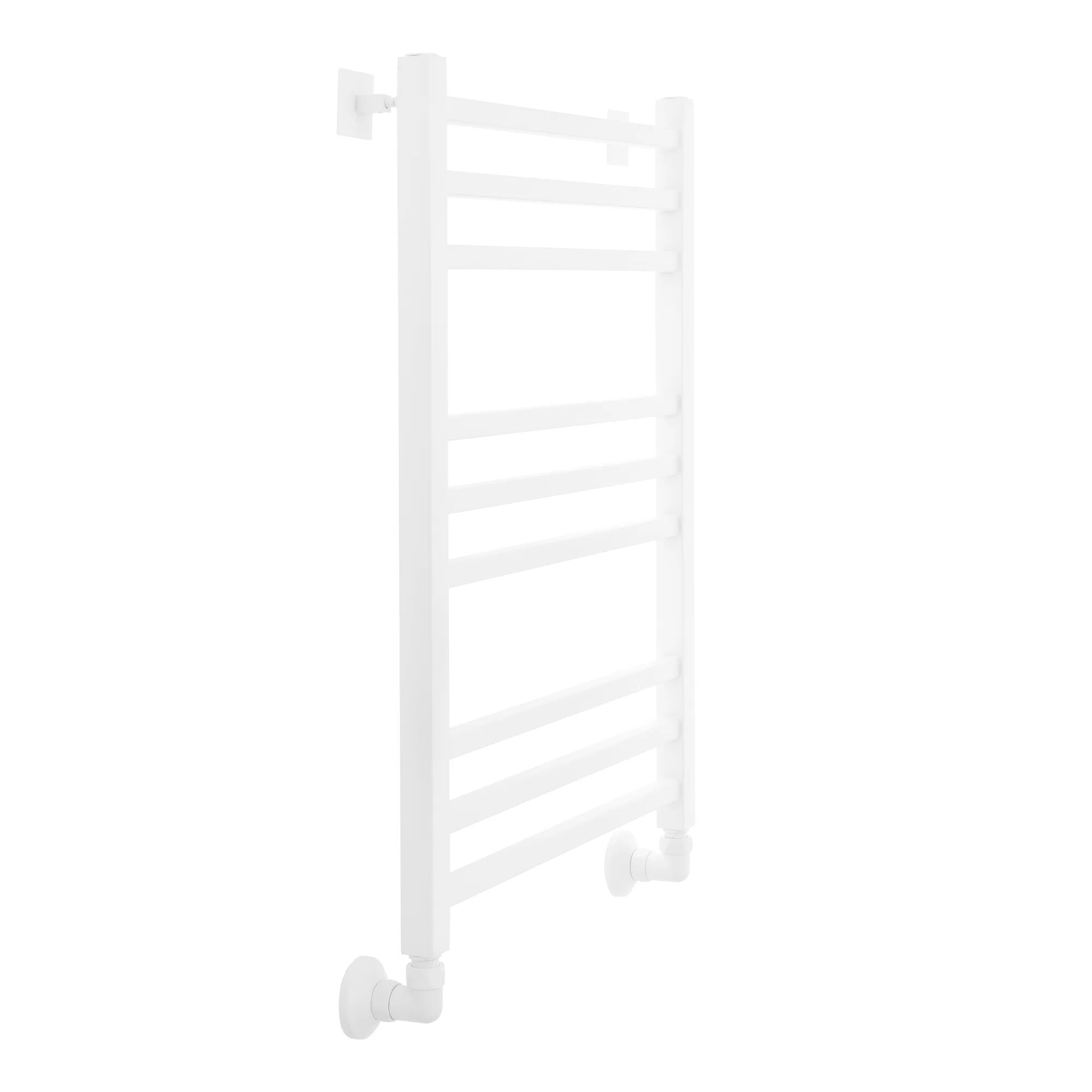 Полотенцесушитель водяной Energy Techno 800x500 белый матовый, лесенка, квадратный профиль, окрашенная нержавеющая сталь