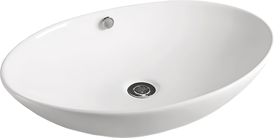 Раковина SantiLine SL-1019 накладная, белая