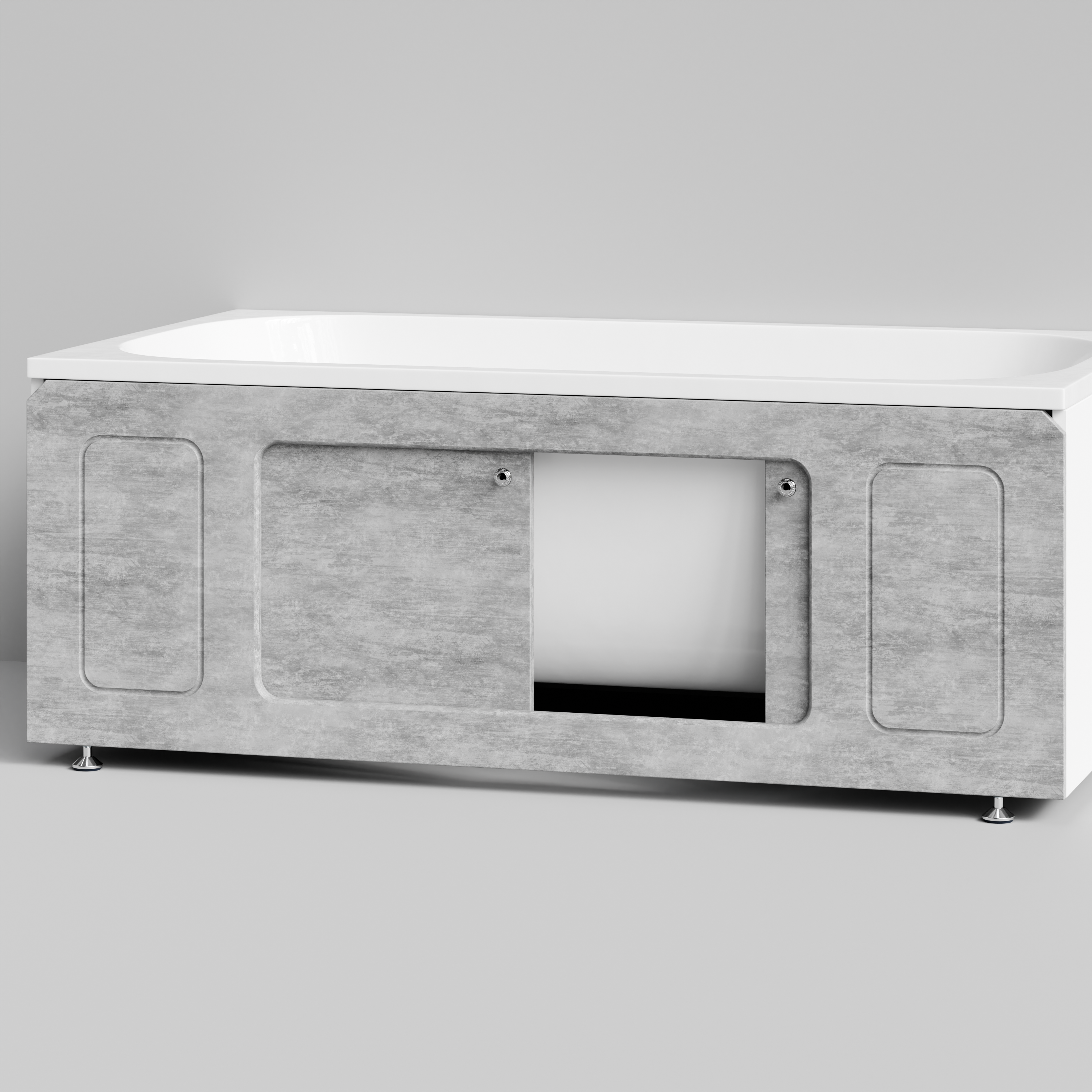 Экран под ванну Vod-ok Лидер 150 раздвижной Горный камень