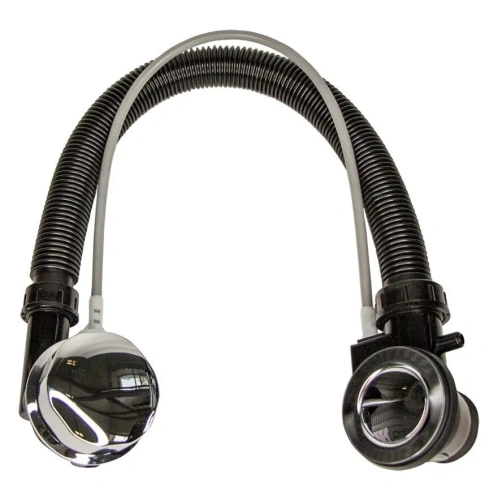 Слив перелив для ванны Timo SPV1505 полуавтомат, 60 см, гофрированный, хром от магазина Vanna-Vanna.ru!