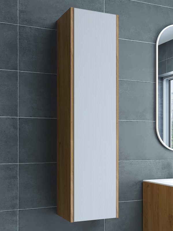 Пенал Sanflor Диана 32 дуб крафт золотой, белый