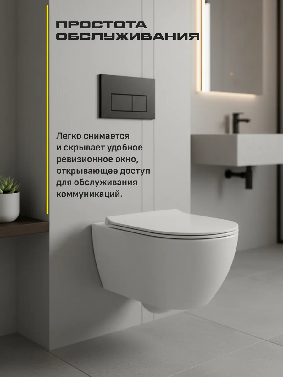 Инсталляция для унитаза с кнопкой для смыва Grocenberg GS3050-KM3070BL Черный матовый от магазина Vanna-Vanna.ru!
