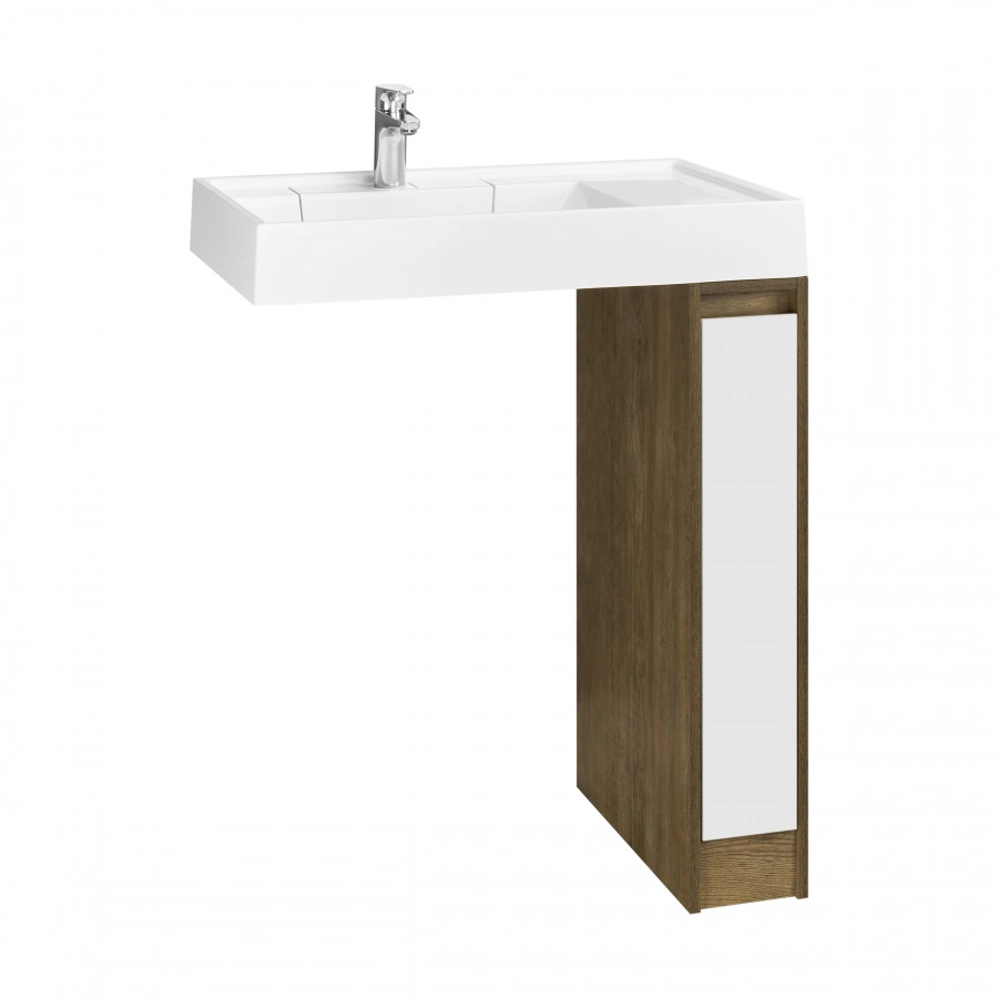 Тумба под раковину AQUATON Лондри 20 Дуб Кантри/белый