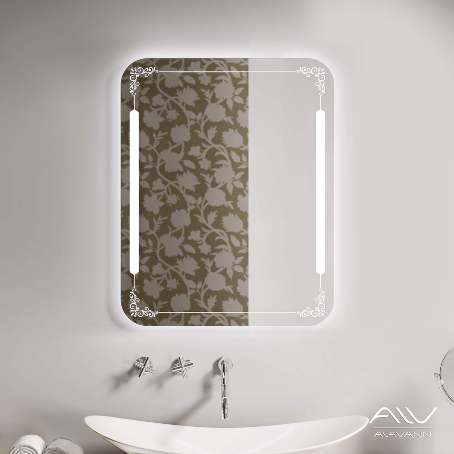 Зеркало Alavann Vintage 60 свет, ИК выключатель