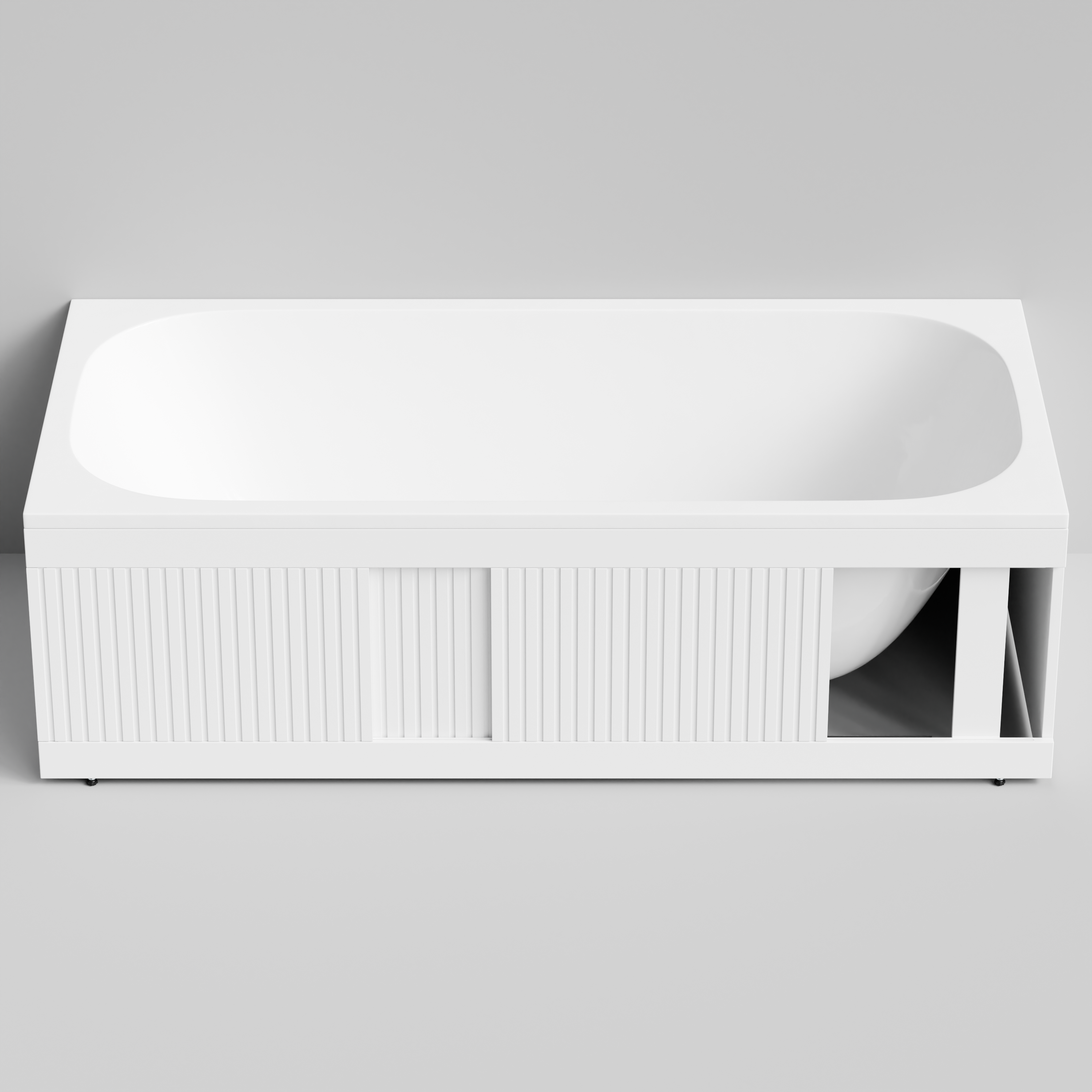 Экран под ванну Vod-ok Тач 180 раздвижной белый + 15 цветов