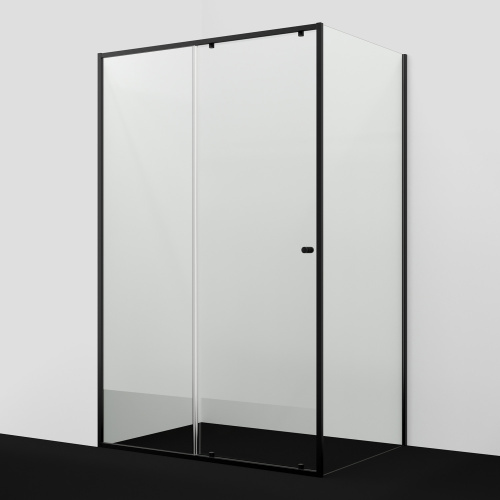 Душевой уголок WasserKraft Dill 61S33 130х90 прямоугольный, без поддона, прозрачное стекло, черный