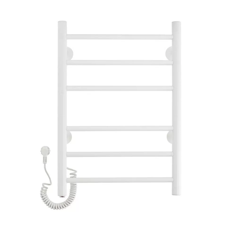 Полотенцесушитель электрический Domoterm Аврора DMT109-6 40Х60 EK L левый, белый матовый