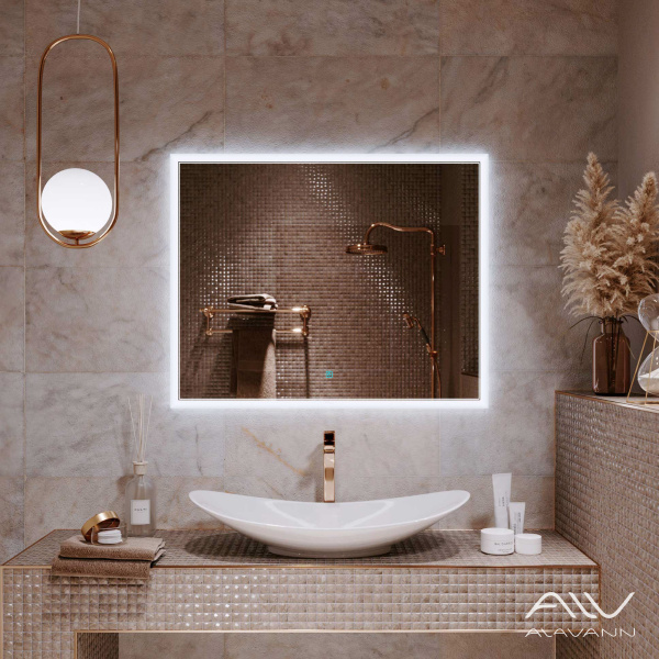 Зеркало Alavann Emma 100 свет, антизапотевание, сенсор