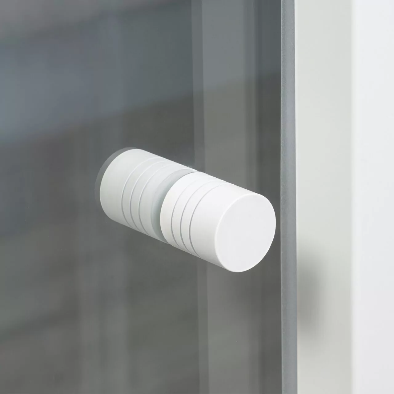 Душевая дверь WasserKraft Rhin 44S12 100 в нишу, раздвижная, прозрачное стекло, белый