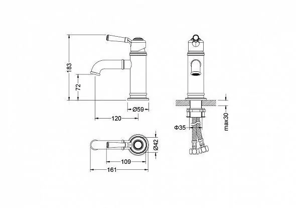 Смеситель для раковины Timo Arisa 5361/00F хром