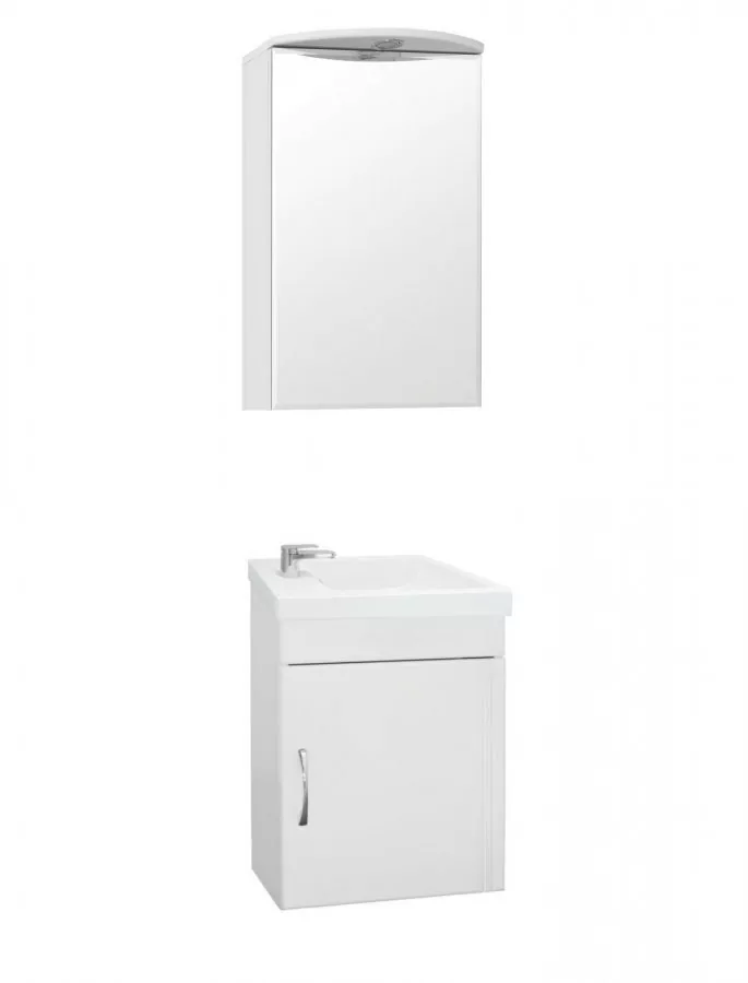 Зеркало-шкаф Style Line Стандарт Альтаир 40/С свет, белый