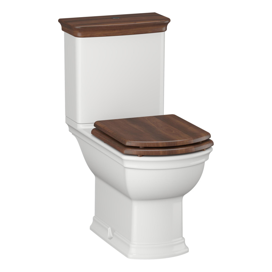 Унитаз-компакт Opadiris Риспекто OS239724N белый, светлый орех