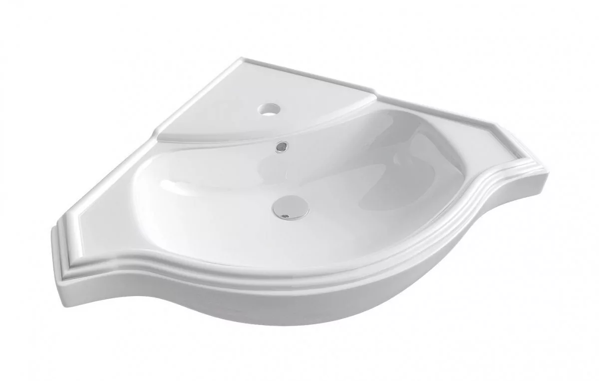 Мебель для ванной Corozo Классика 65 угловая, комплект, напольный, белый