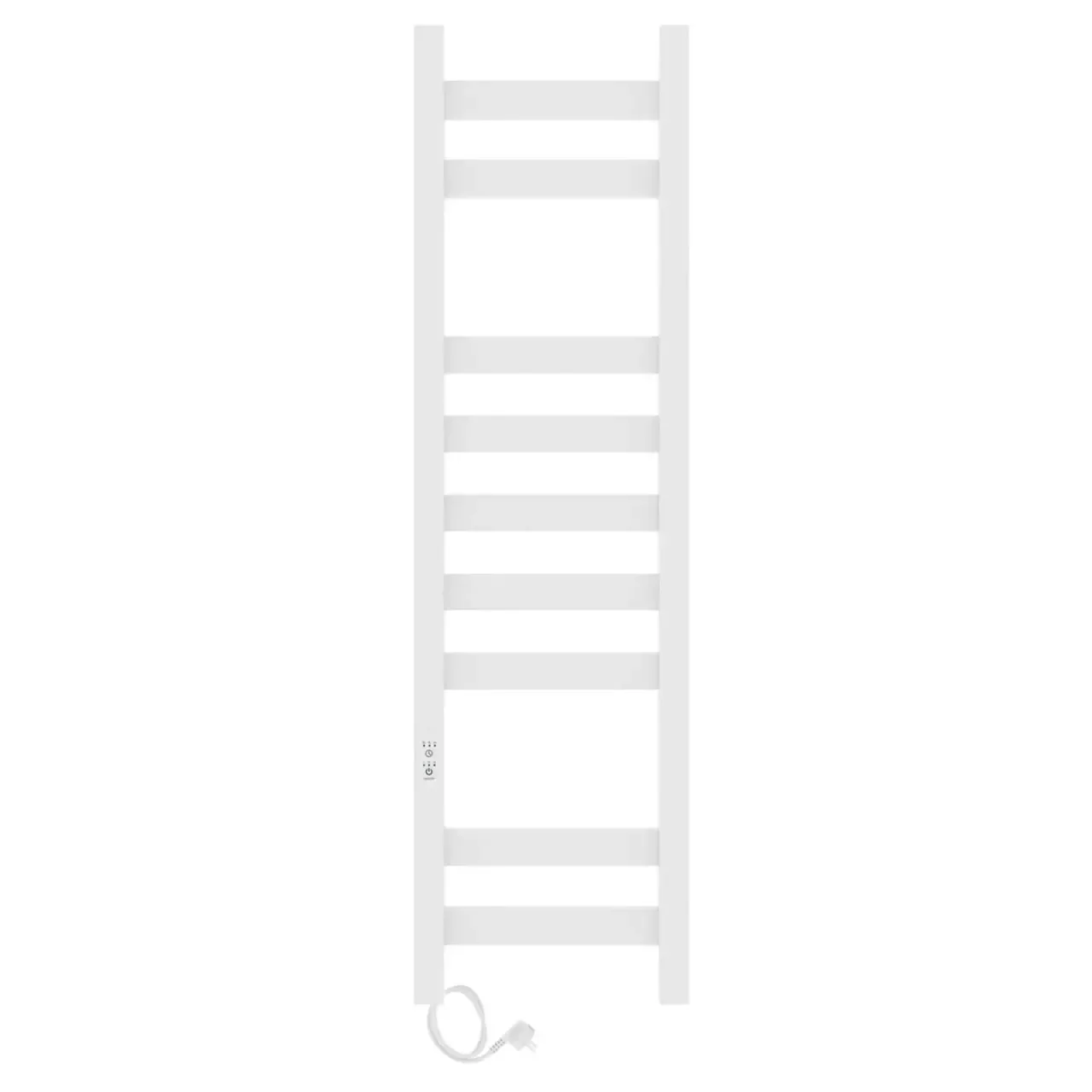 Полотенцесушитель электрический Laris Флавиа ЧК П9 200х800 левый, белый матовый муар