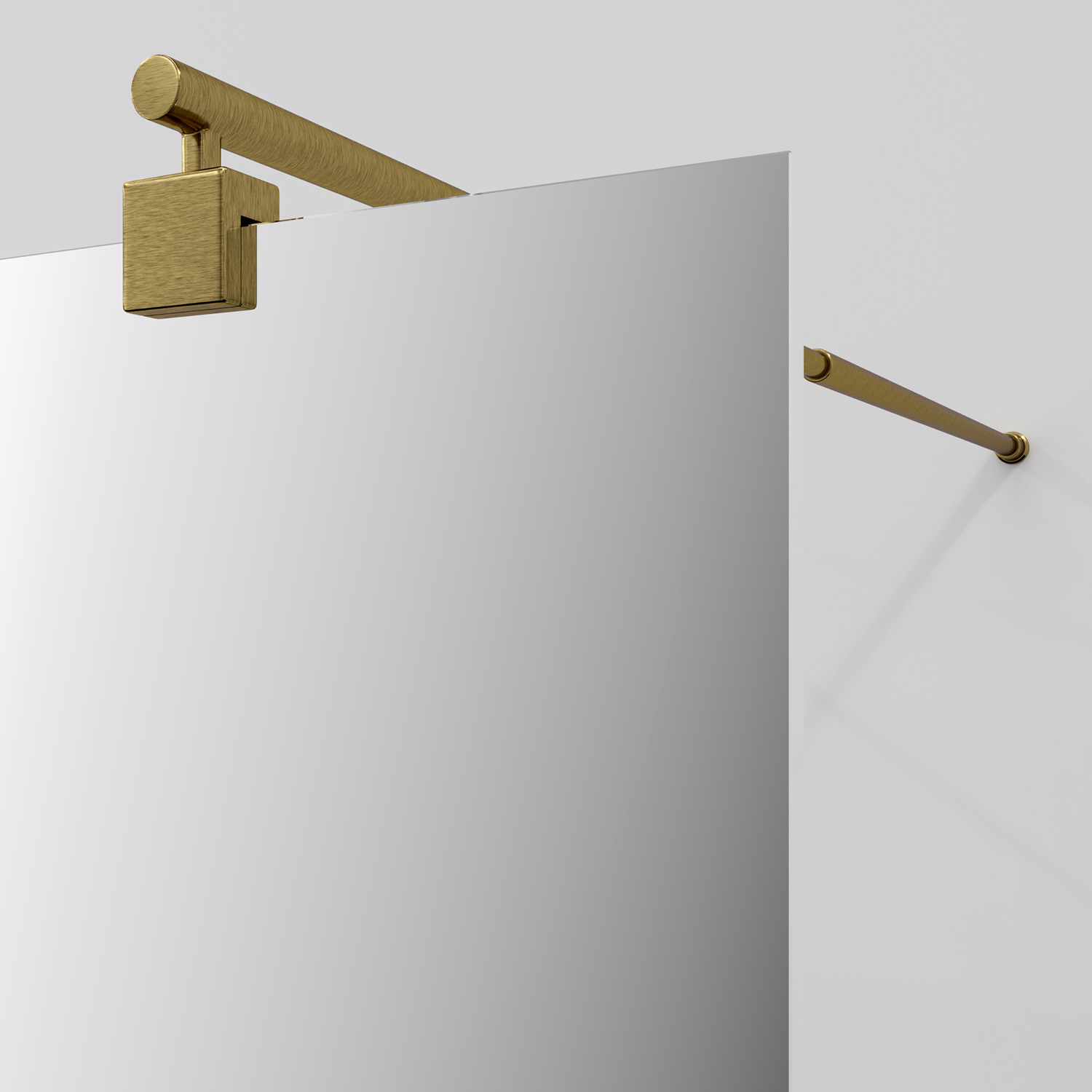 Душевая перегородка WasserKRAFT Vechte 60W39BG-MR матовое золото