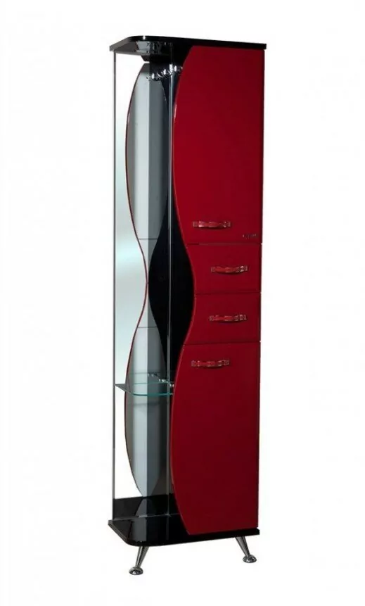 Пенал Bellezza Рио 50 L/R напольный, красный с черным