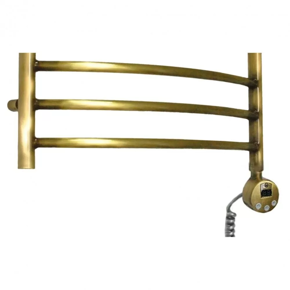 Полотенцесушитель электрический Domoterm Калипсо П9 500x700 ER правый, античная бронза