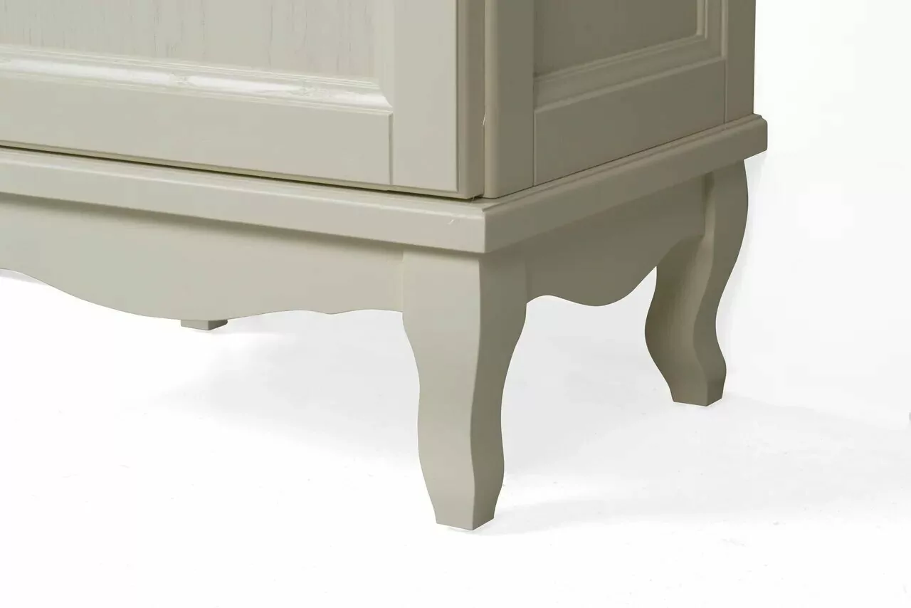 Пенал напольный ValenHouse Эллина 40 R с корзиной, слоновая кость, бронза