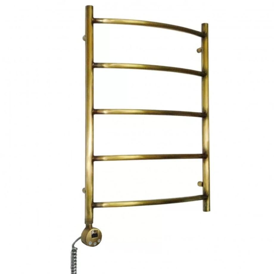 Полотенцесушитель электрический Domoterm Калипсо П5 500x500 EL левый, античная бронза