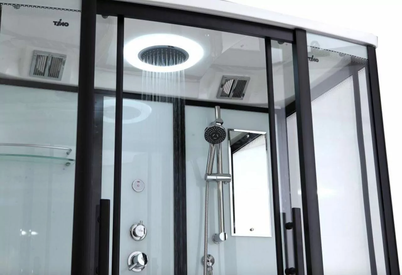 Душевая кабина Timo Standart Т-6670 Black 170x88