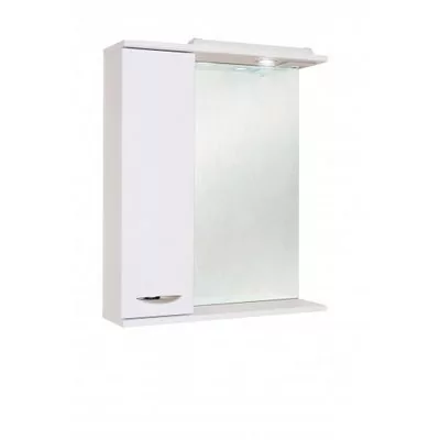 Зеркало с шкафчиком Onika Ника 60.01 L свет, белый