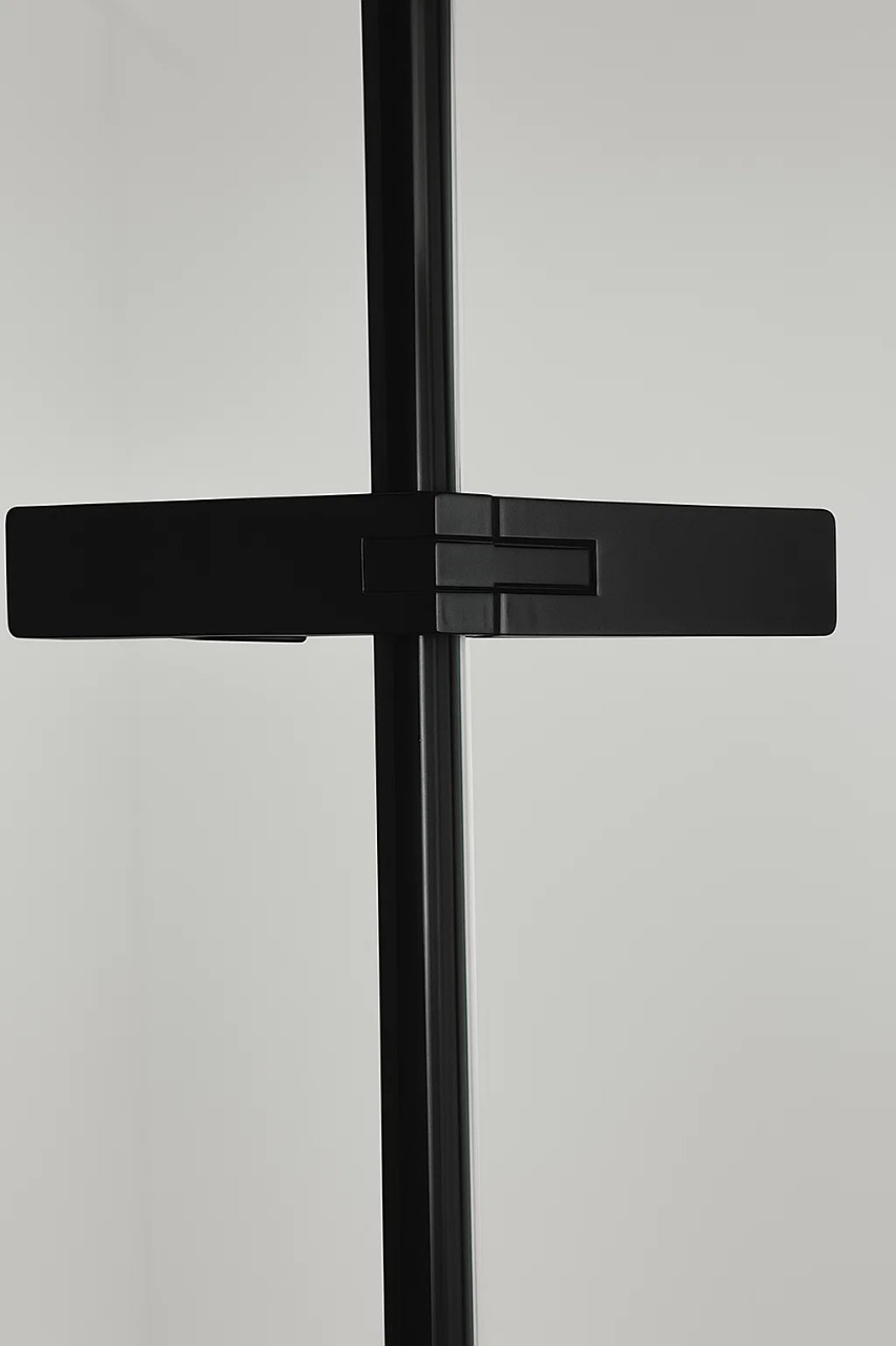 Душевой угол Timo TTSSP-90/03C-8, распаш 900*900*2000, профиль черный, стекло прозрачное 8 мм