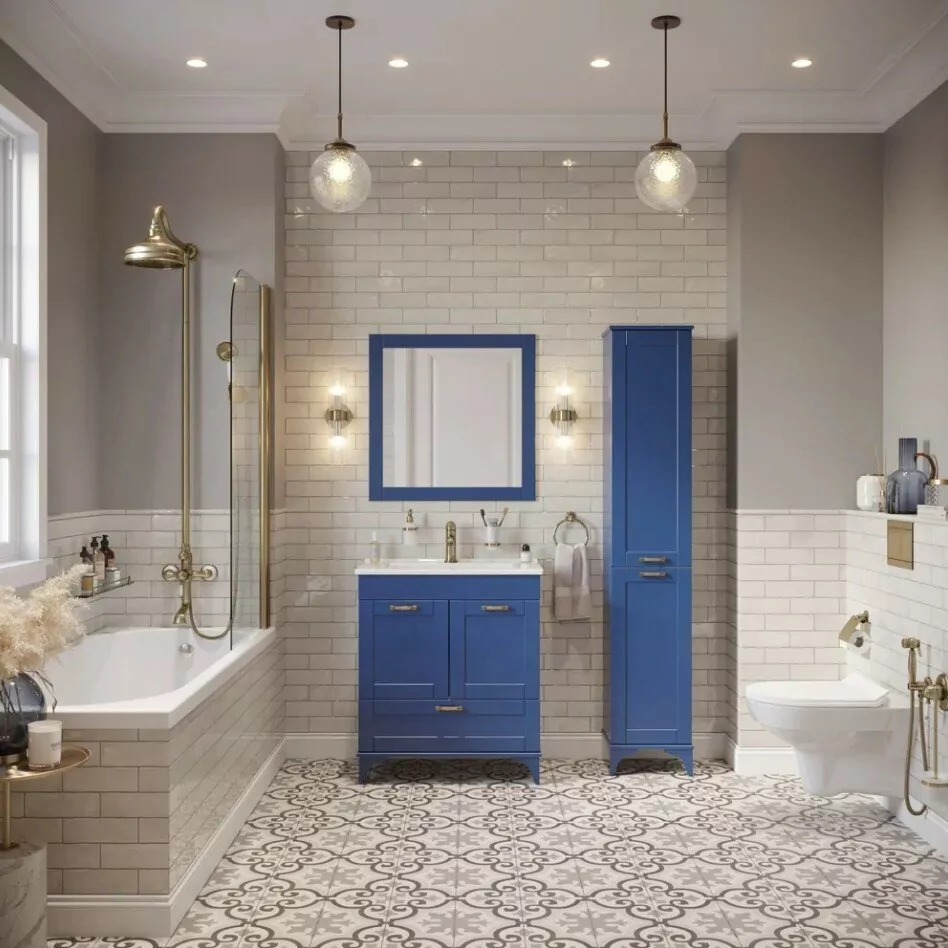 Пенал Sanflor Ванесса 35 R напольный, индиго