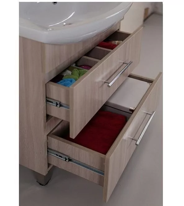 Мебель для ванной Onika Дельта 70.13 комплект, напольный, Ясень шимо светлый