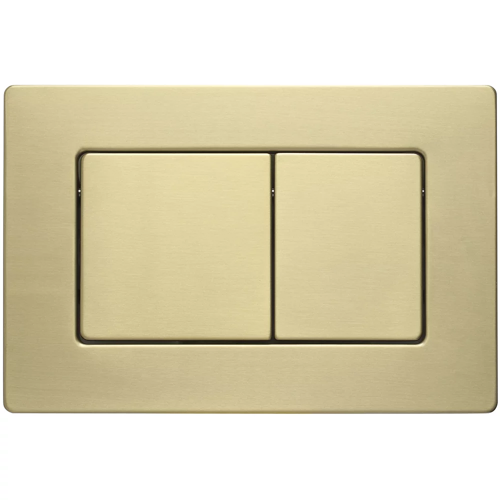 Кнопка смыва Veconi FLUSH V8, FLV8-G, 240х162х7, пластик, золото брашинг