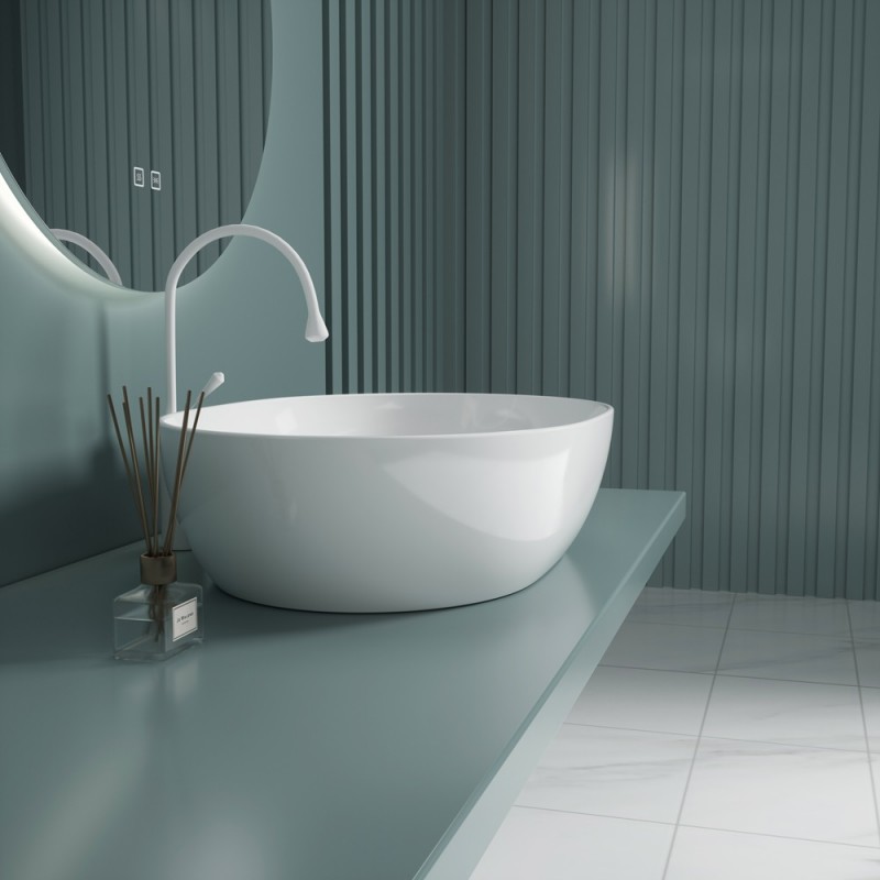 Раковина накладная Esbano CORAL-N(White) 480x350x130