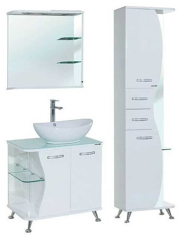 Пенал Bellezza Рио 50 L/R напольный, белый