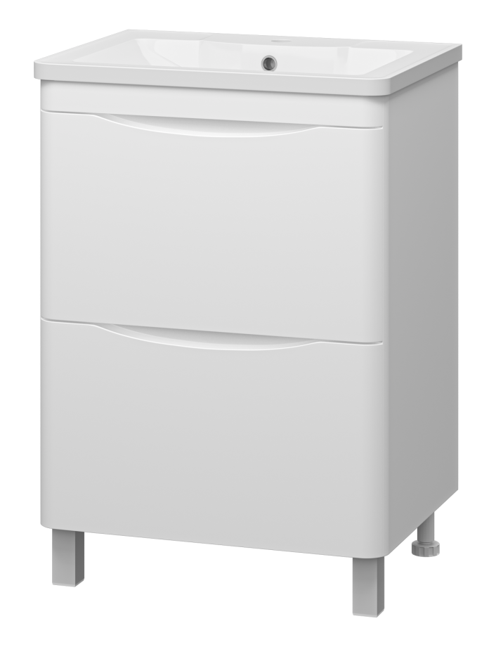 Тумба с раковиной Misty Атлантик 60 белый