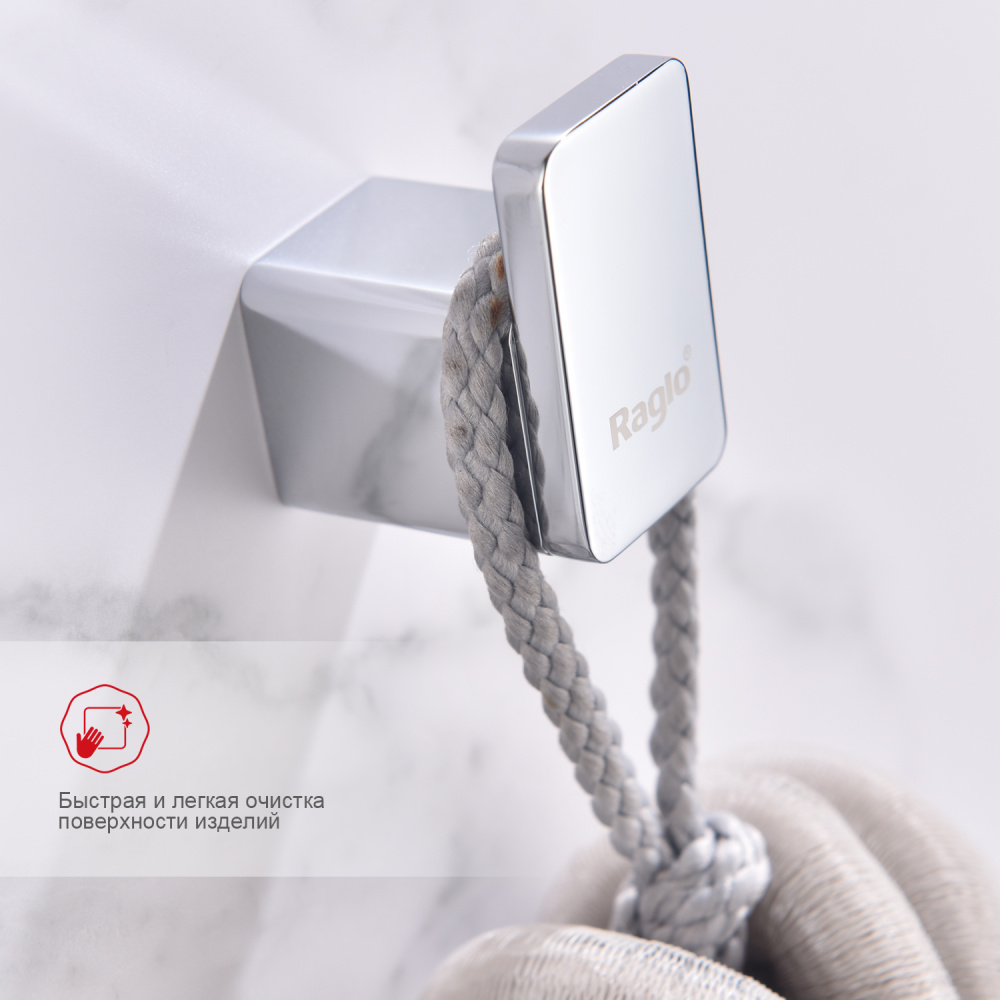 Крючок Raglo R301.05, хром от магазина Vanna-Vanna.ru!