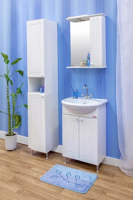 Тумба Sanflor Карина 55 с раковиной Уют 55
