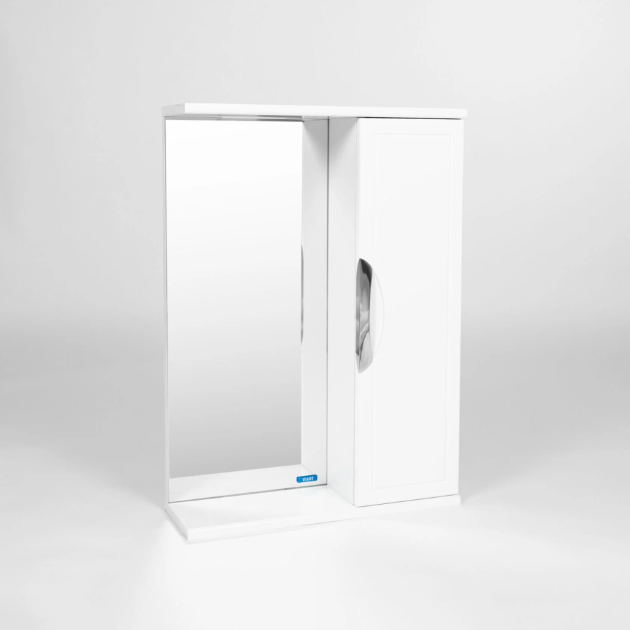 Зеркало со шкафчиком Viant Лима 50 R белый