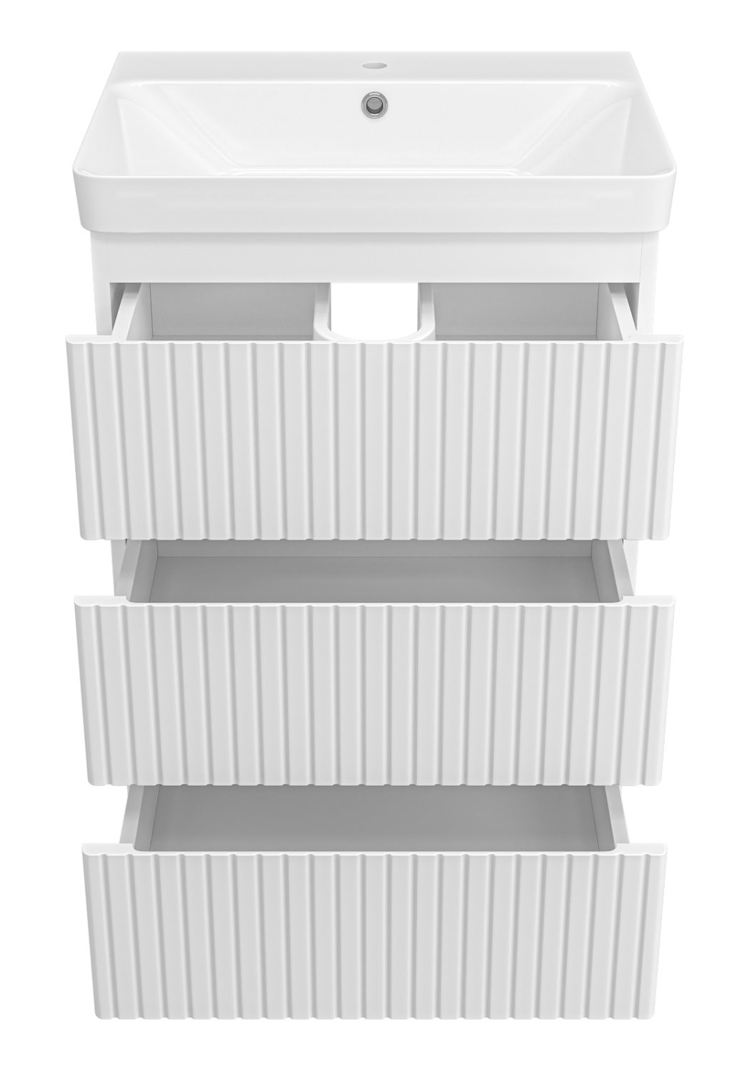 Тумба с раковиной Brevita Victory 60 напольная, белый